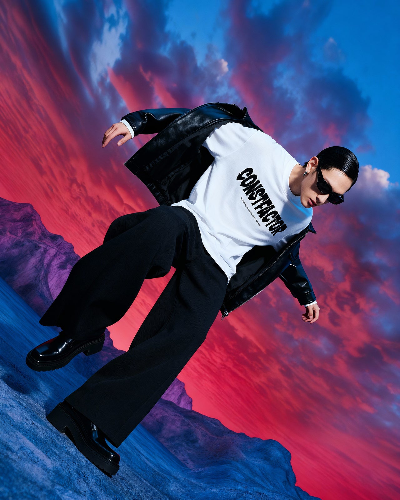 롱 슬리브 T셔츠【로고】(7084120) 화이트