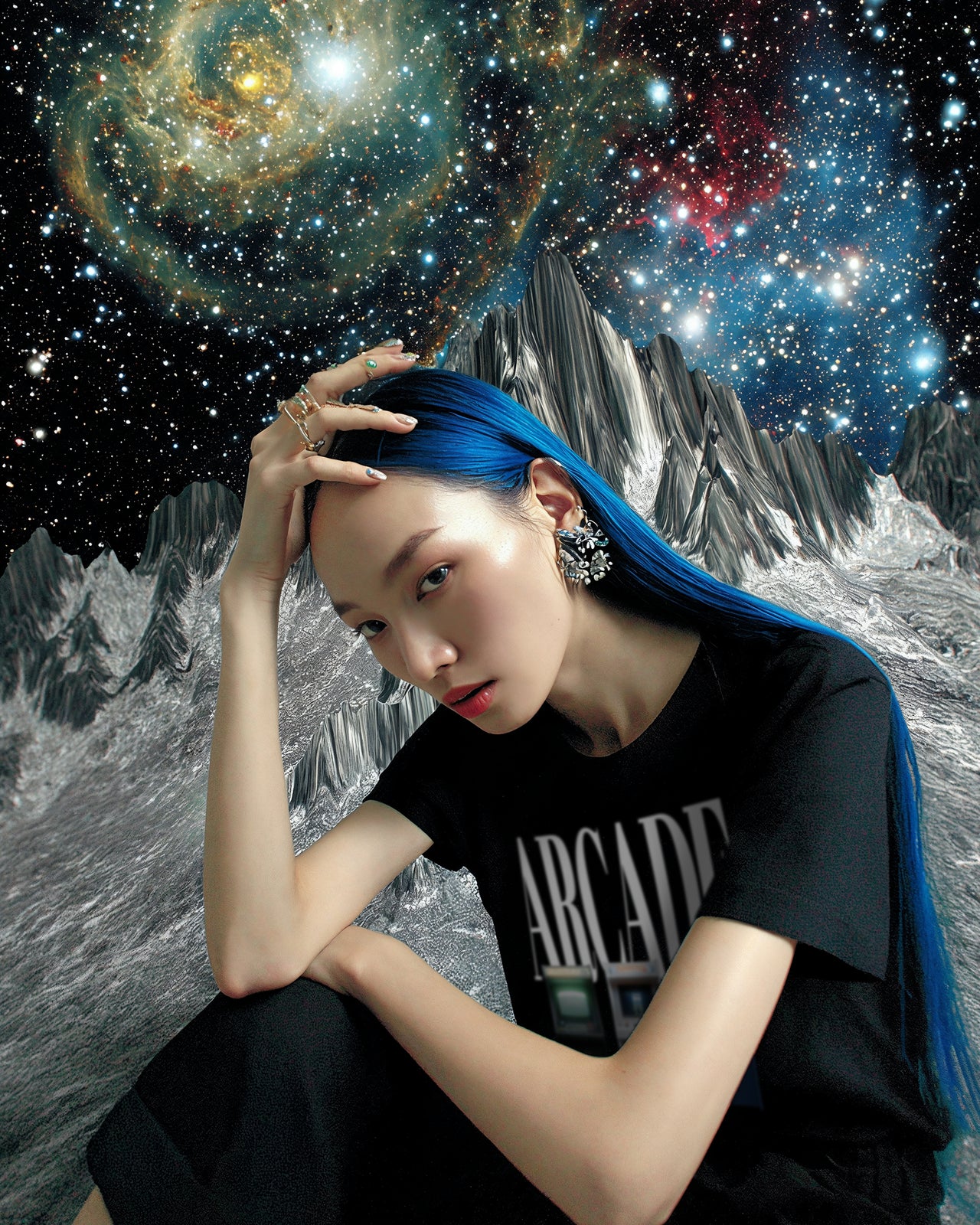 T셔츠【ARCADE】(9773807)블랙