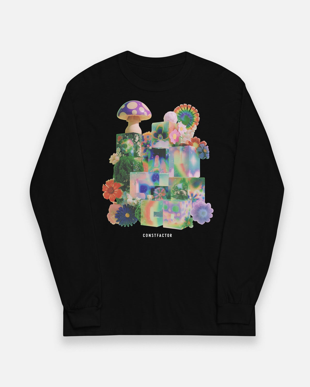 롱 슬리브 T셔츠【TOXIC CUTE】(5696451)블랙