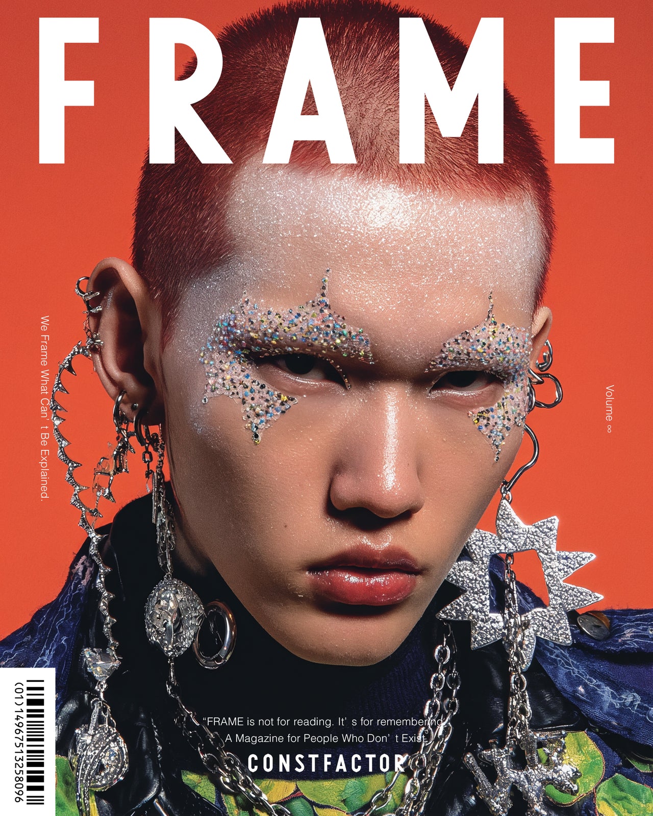 롱 슬리브 T셔츠【FRAME:GLITTER IS VIOLENT】(4986831) 화이트