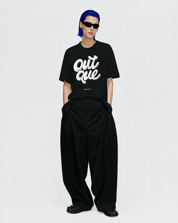 T셔츠【OUT QUE】(2365813)블랙