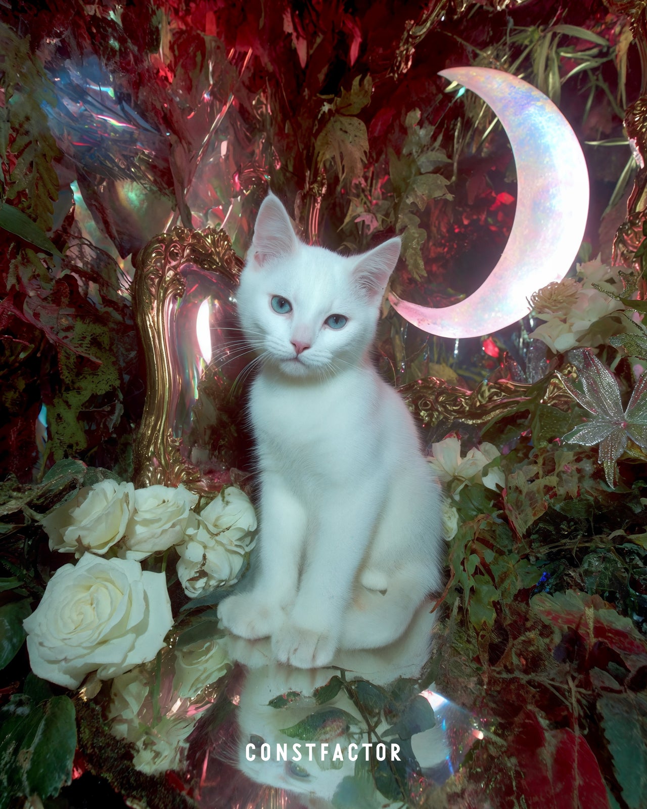 T-shirt [MEOWTAVERSE/MOONED AGAIN] (6686901) White