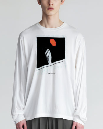 ロングスリーブTシャツ【Reach for】（9969195）ホワイト