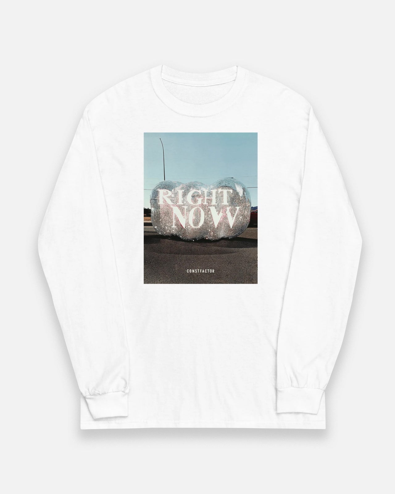 ロングスリーブTシャツ【Right Now】（8042610）ホワイト