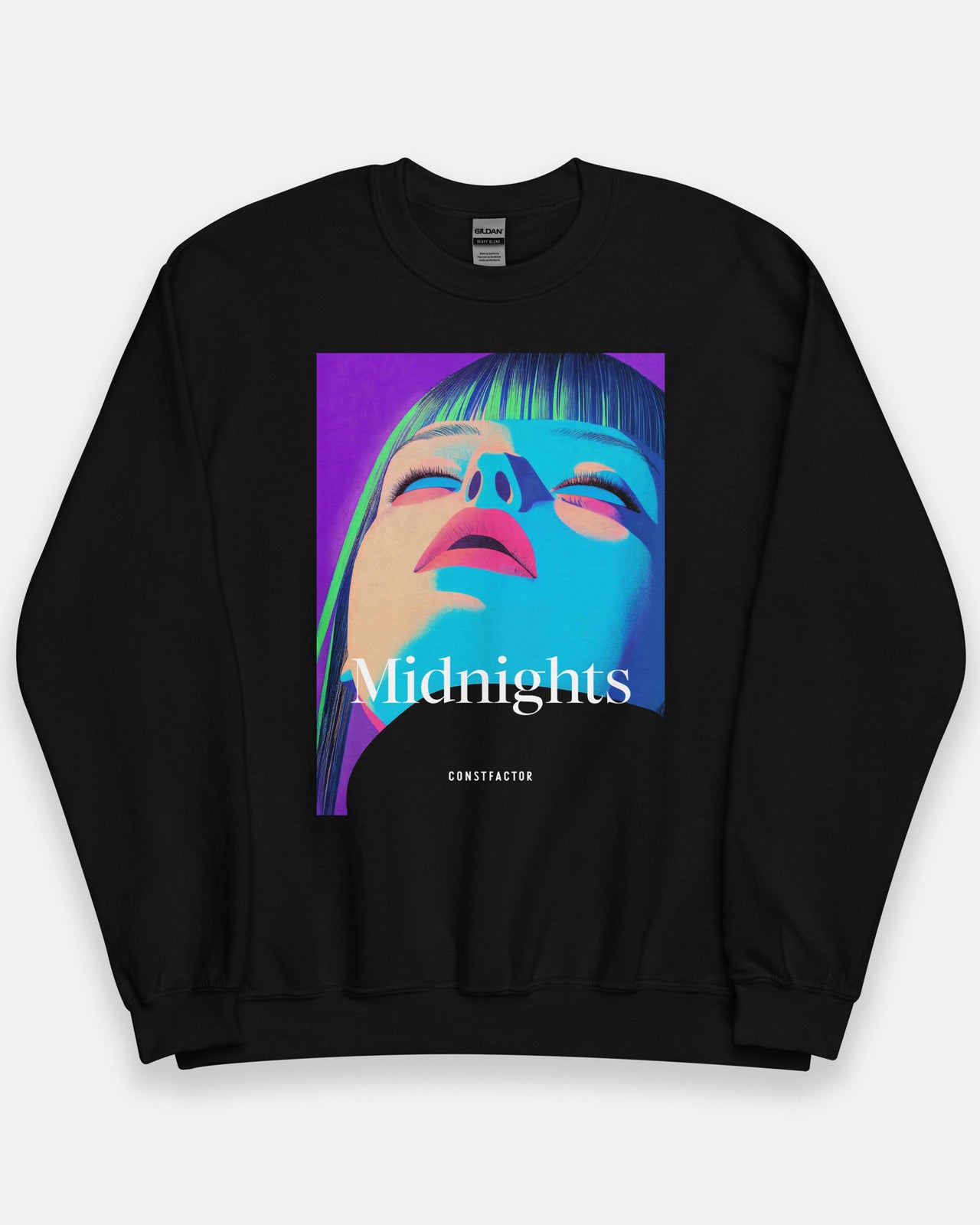 Sweatshirt [TOKYO MANGA GIRL / Midnights] (6507980) Black