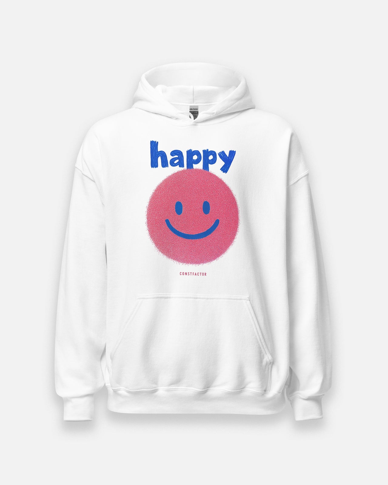 スウェットパーカー【happy】（2452930）ホワイト