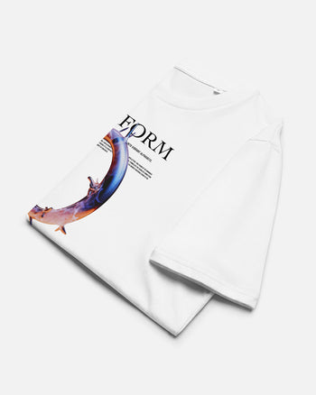 Organic cotton T-shirt [O: Life form Alphabet] (3011978) White