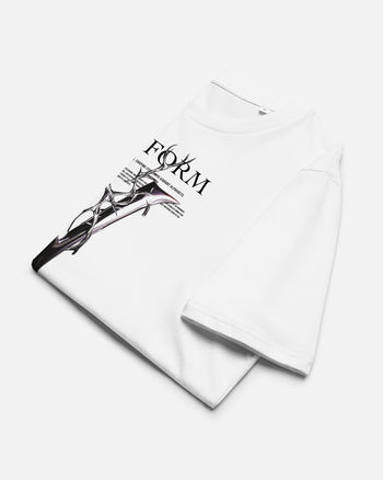 オーガニックコットンTシャツ【V：Life form Alphabet】（1068389）ホワイト